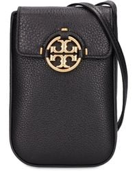 Tory Burch - Miller Leather Phone Case W/ Strap - Lyst