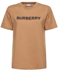 Burberry - T-shirt Aus Baumwolle Mit Logodruck - Lyst
