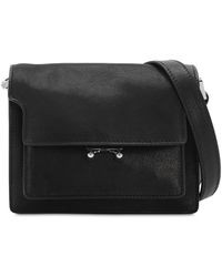 Marni Mini Tasche Aus Glattleder "trunk" - Schwarz