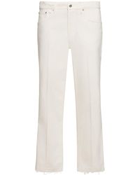 Lanvin - Jeans rectos de denim de algodón 21cm - Lyst