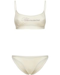 Blumarine Bikini Mit Logo - Weiß