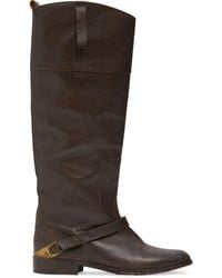 Golden Goose - 25Mm Charlie Leather Tall Boots - Lyst