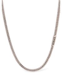 Versace - Metal Plaque Necklace - Lyst
