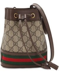 Gucci - Ophidia GG Bucket Bag Leather Ebru - Lyst
