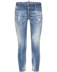 DSquared² Jeans Skinny Cropped "jennifer" De Denim - Azul