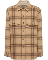 Isabel Marant - Giacca faxona in lana check - Lyst