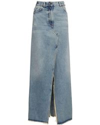 DARKPARK - Emma Cotton Denim Long Skirt - Lyst