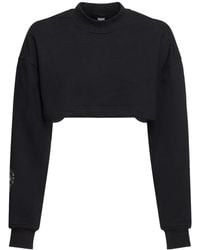 adidas By Stella McCartney - Sportswear Crop Open-Back Sweatshirt - Lyst