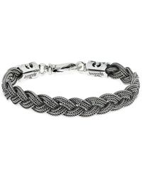 Emanuele Bicocchi - Flat Braided Chain Bracelet - Lyst