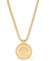 Versace Medusa Coin ネックレス - メタリック