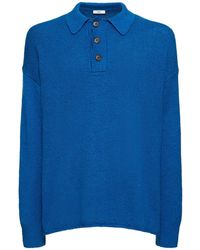 Commas - Cotton & Wool Knit Polo Sweater - Lyst