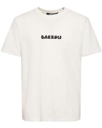 Barrow - T-shirt Aus Baumwolle Mit Bärendruck - Lyst