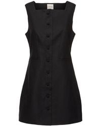 Posse - Rio Button Linen Mini Dress - Lyst