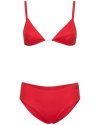 Ferragamo - Set bikini a triangolo in jersey - Lyst