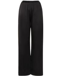 Matteau - Relaxed Fit Viscose Satin Pants - Lyst
