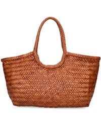 Dragon Diffusion - Big Nantucket Woven Leather Basket Bag - Lyst