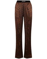 Tom Ford - Silk Satin Pajama Pants - Lyst