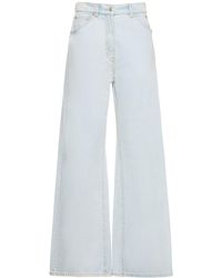 MSGM - Cotton Wide Jeans - Lyst