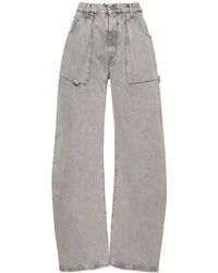 The Attico - Jeans Aus Baumwolldenim Mit Weitem Bein "effie" - Lyst