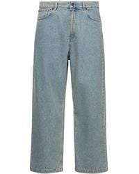 Moschino - Jeans larghi in denim di cotone - Lyst