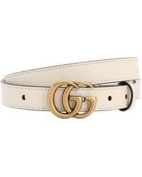 Gucci - 2cm gg Marmont Leather Belt - Lyst
