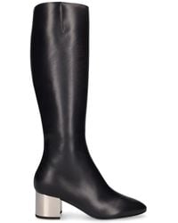 Michael Kors - 55Mm Ali Runway Glossy Leather Boots - Lyst