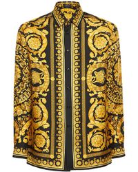 Versace Barocco シルクツイルシャツ - マルチカラー