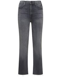 Mother - Jean taille mi-haute the hustler ankle fray - Lyst