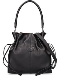 Tod's - Small Dbs Leather Bucket Bag - Lyst