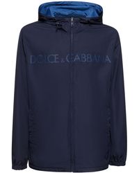 Dolce & Gabbana - Giacca a vento reversibile con cappuccio - Lyst