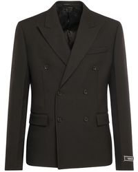 Versace - Formal Double Breasted Wool Jacket - Lyst