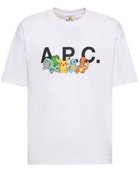 A.P.C. - X Pokémon Organic Cotton T-shirt - Lyst