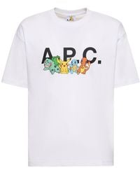 A.P.C. - T-shirt Aus Bio-baumwolle " X Pokémon" - Lyst