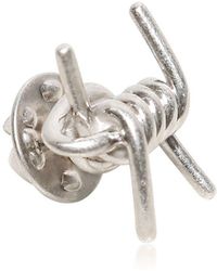 Alexander McQueen Pin De Metal Tipo Alambre De Púas - Metálico