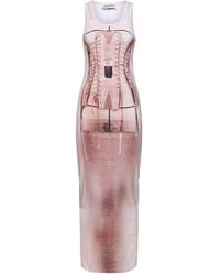 Jean Paul Gaultier - ストレッチコットンロングドレス - Lyst