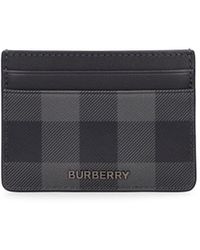 Burberry - Sandon Check Card Holder - Lyst