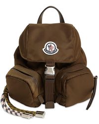Moncler Petit Sac À Dos En Nylon "Dauphine" - Vert