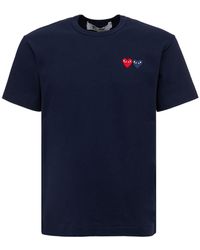 COMME DES GARÇONS PLAY - Camiseta con apliques y doble corazón - Lyst
