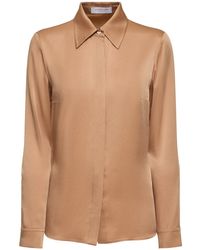 Michael Kors - Hansen Satin Shirt - Lyst