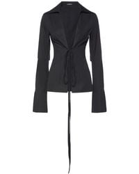 Ann Demeulemeester - Camicia linsey in popeline - Lyst