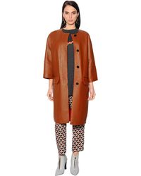 Marni Giacca In Pelle - Marrone