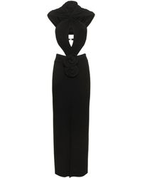 Magda Butrym - Cutout Jersey Midi Dress W/ Hood - Lyst
