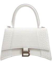 Balenciaga - Small Hourglass Embossed Leather Bag - Lyst