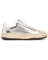 Maison Mihara Yasuhiro - Blakey Wrinkled Leather Low Top Sneakers - Lyst