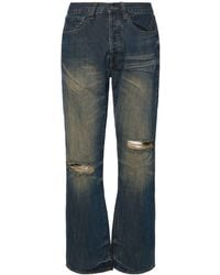 Jaded London - Faded Slit Straight Fit Jeans - Lyst