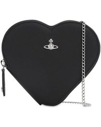 Vivienne Westwood Schultertasche "new Heart" - Schwarz