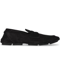 Dolce & Gabbana - Dg Driver Suede Loafers - Lyst