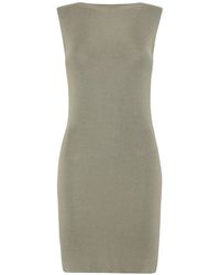 St. Agni - Sleeveless Knit Tencel Mini Dress - Lyst