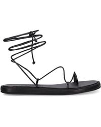 STUDIO AMELIA - 10Mm Emily Leather Flat Sandals - Lyst