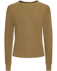 Entire studios - Langärmliges Thermo-t-shirt "cork" - Lyst